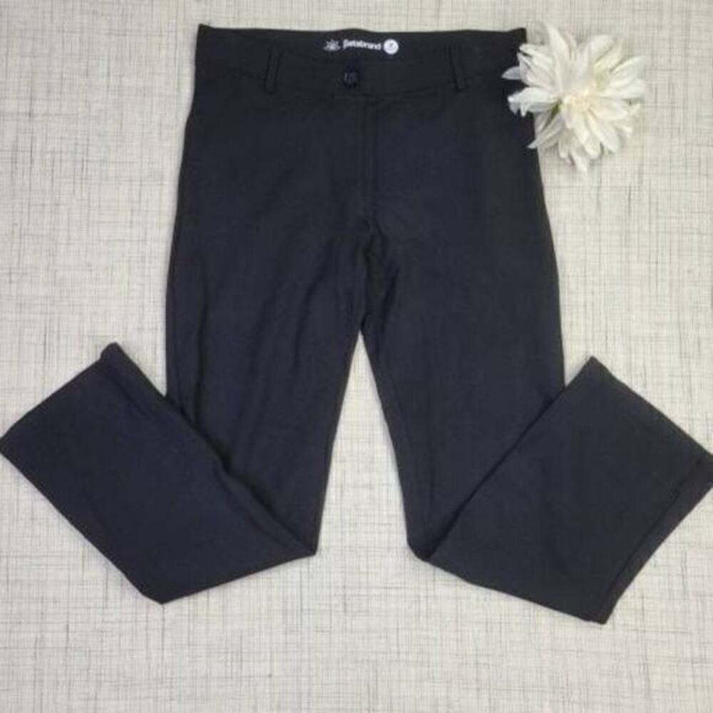 5/$25 Betabrand Black Dress Pant‎ Yoga Pants Straight Leg Medium Petite